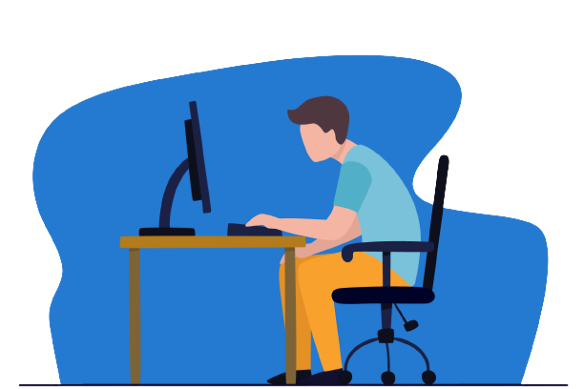 Hombre-con-mala-postura-trabajando-en-la-computadora