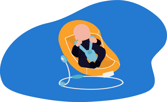 Espreguiçadeira para bebé