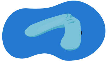 Ilustração de almofada de amamentação em forma de U