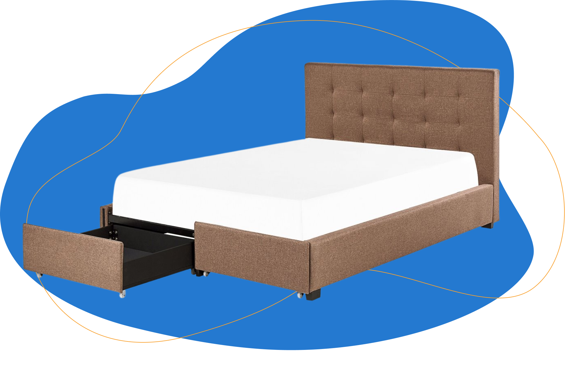 cama com arrumação la rochelle