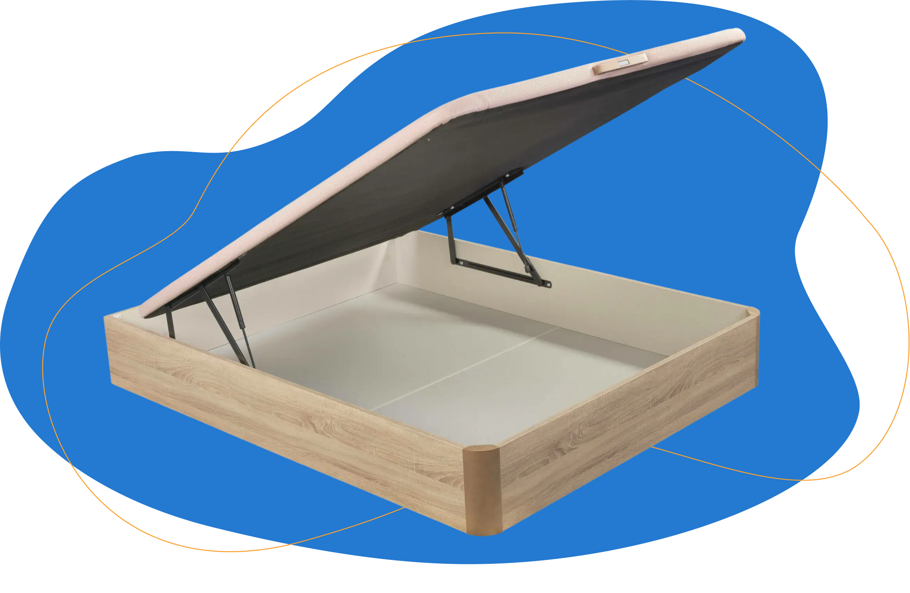 cama com arrumação pikolin naturbox