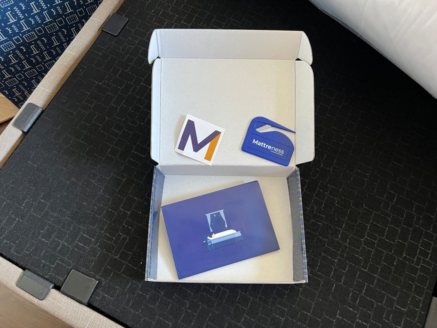 caixinha com instrucoes mattreness