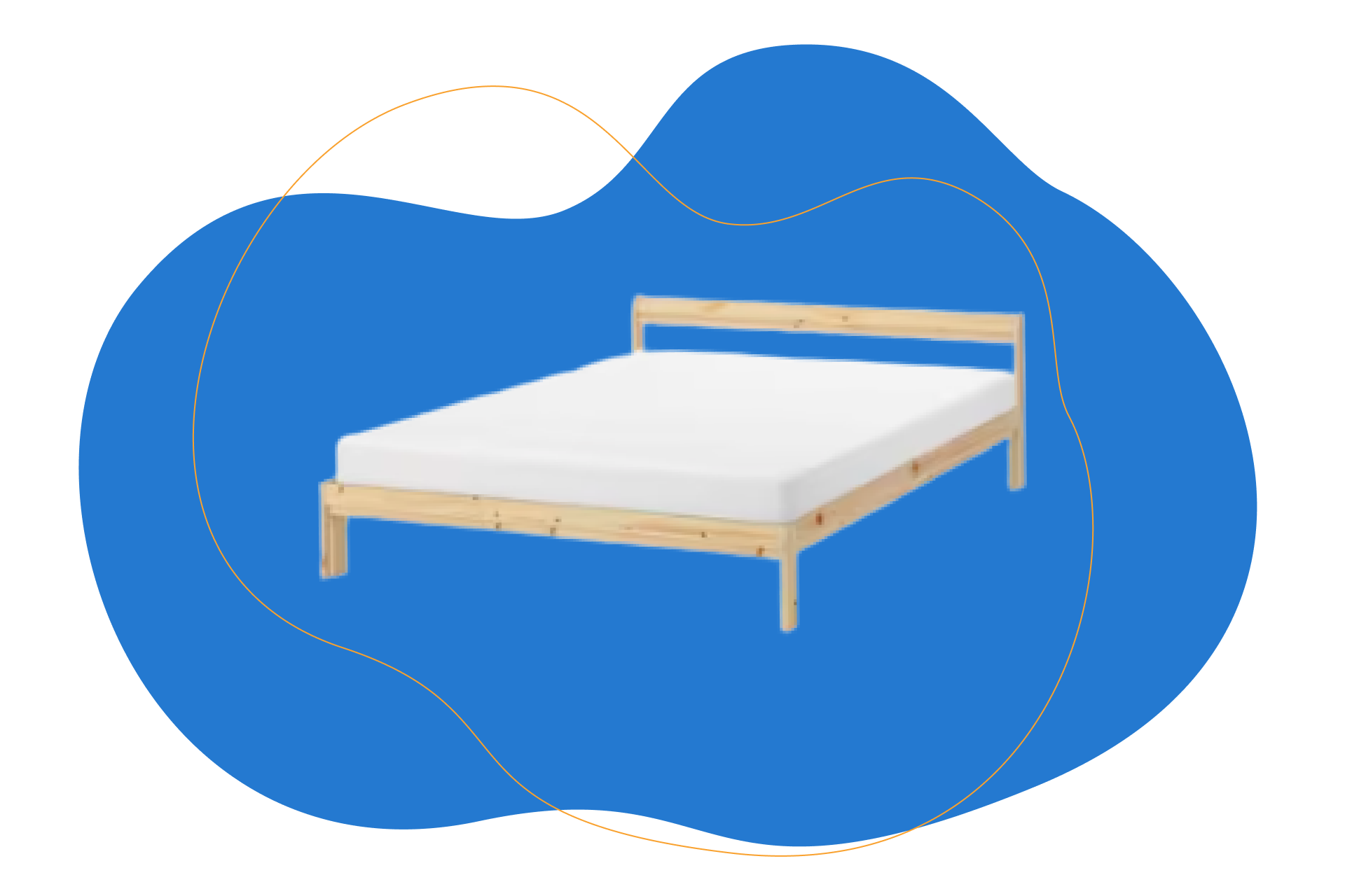 Cama de madeira Neiden IKEA