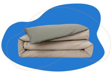 capa de edredon 100% algodão emma