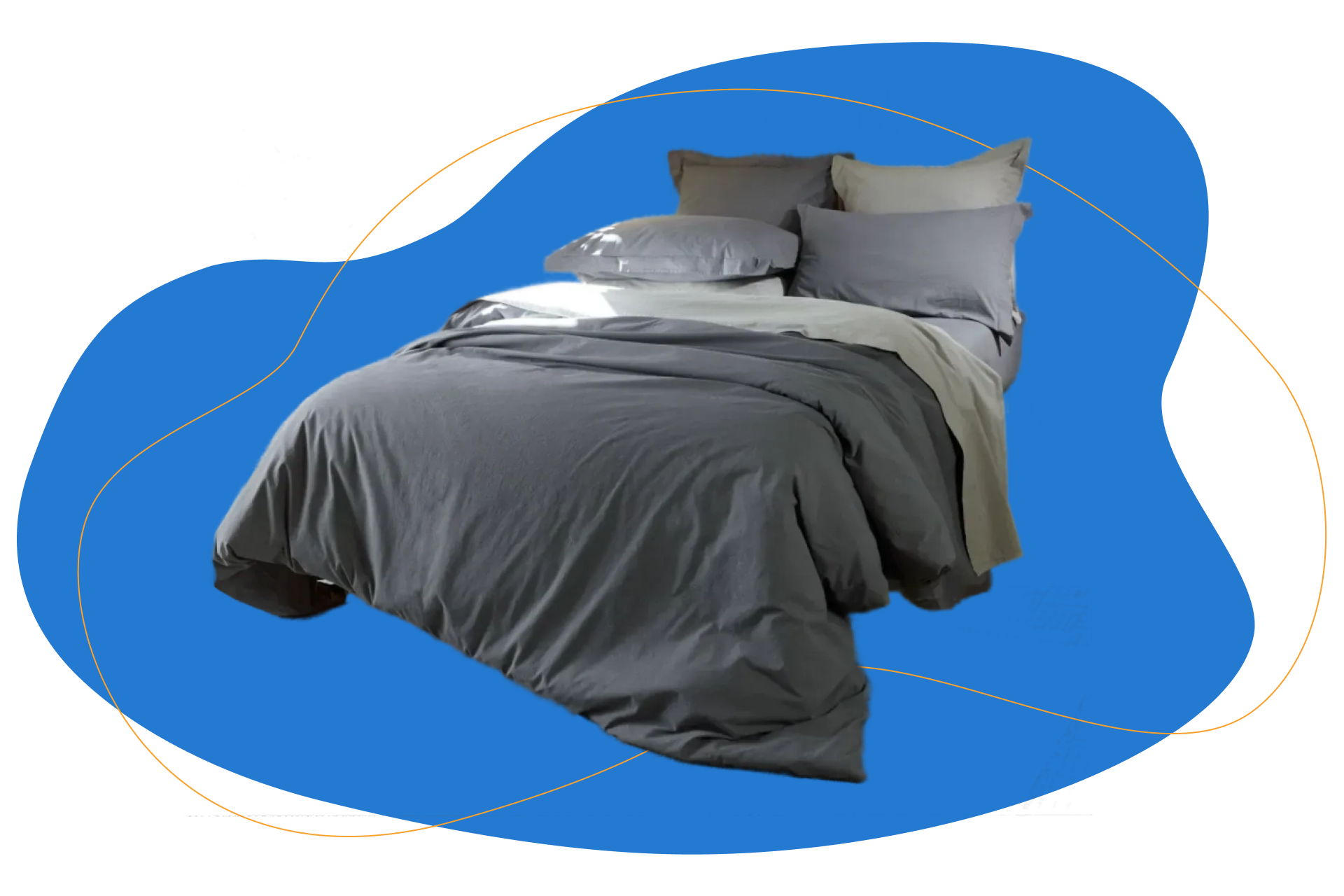 saco edredon percal stonewash colmol