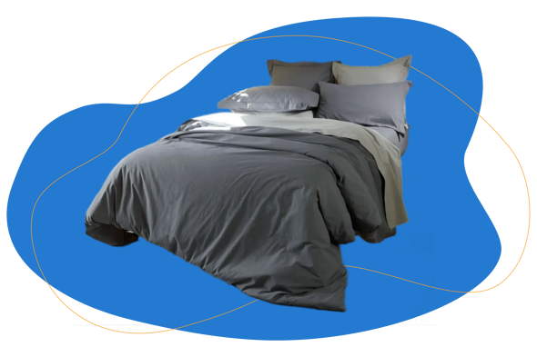 saco edredon percal stonewash colmol