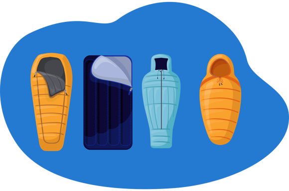 Diferentes tipos de saco-cama